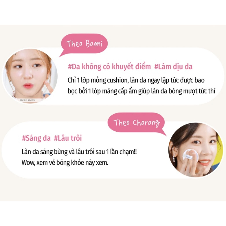 Phấn nước serum che phủ căng bóng dành cho da nhạy cảm SPF45 PA++