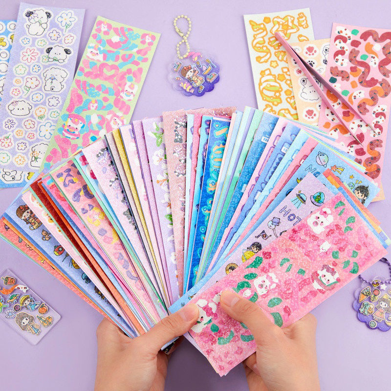 RANDOM 50 STICKER DECOR TOPLOADER, Combo sticker tiện lợi trang trí.