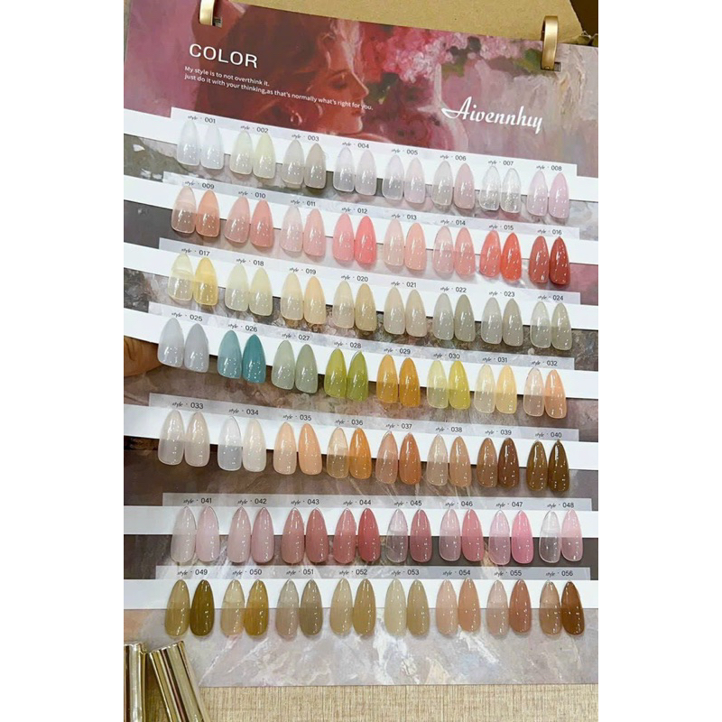 Sét sơn thạch 56 màu Very good ,sơn Hàn Quốc tặng kèm bảng màu