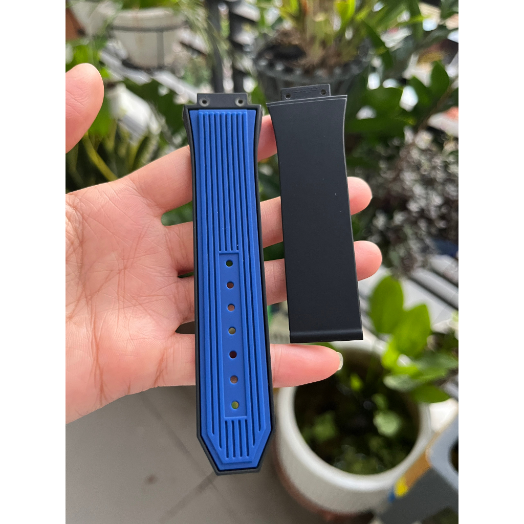 Dây Cao su cho đồng hồ Hanboro/hb 28x22x17mm - Size nam