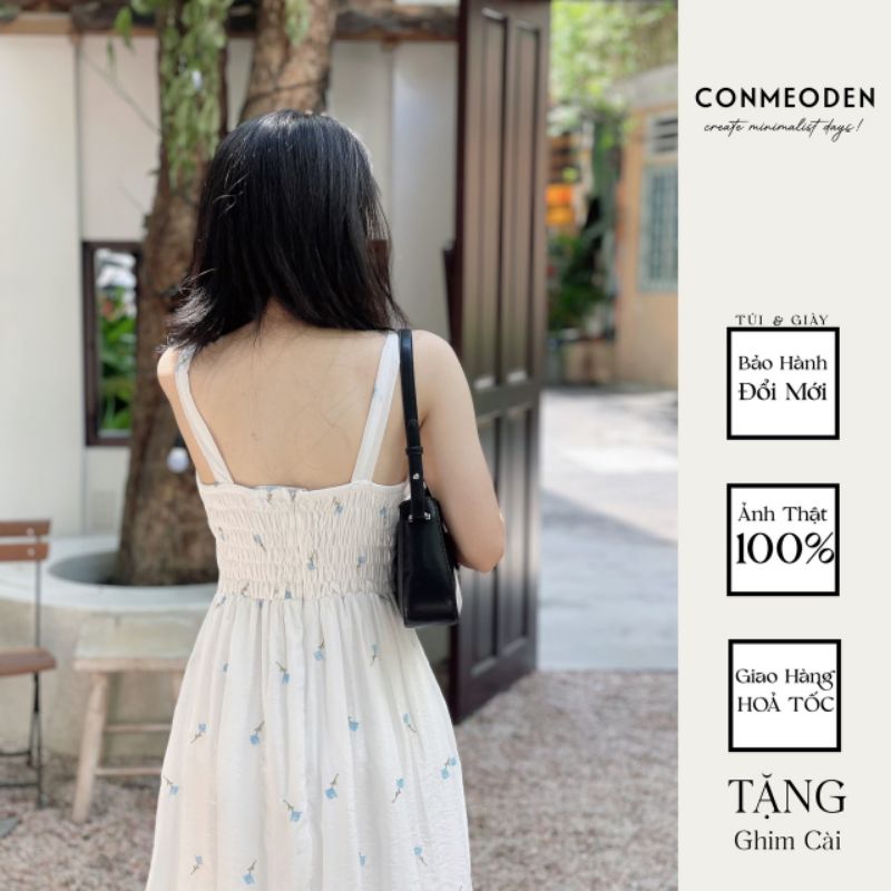 Đầm Hoa Thêu 2 Dây CONMEODEN - DAHA DRESS