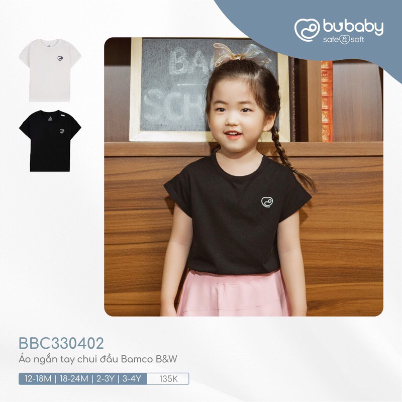 Bubaby Áo cộc tay - Black & White BBC330402
