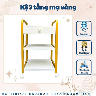 Xe đẩy spa 3 tầng chuyên dùng cho spa, nối mi, phun xăm.