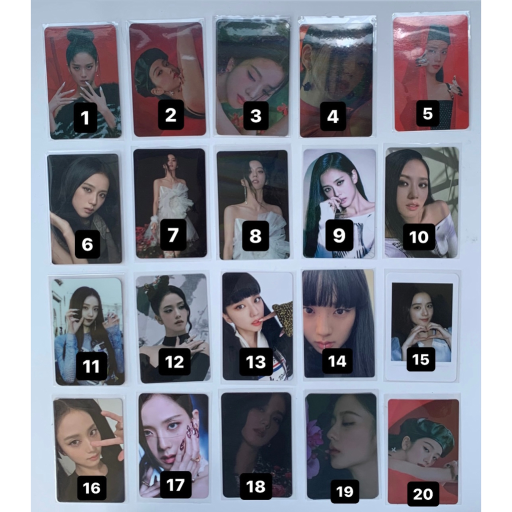 ĐỌC KĨ MÔ TẢ - Bộ ảnh thẻ card bo góc nhóm nhạc Hàn Quốc Blackpink/JISOO
