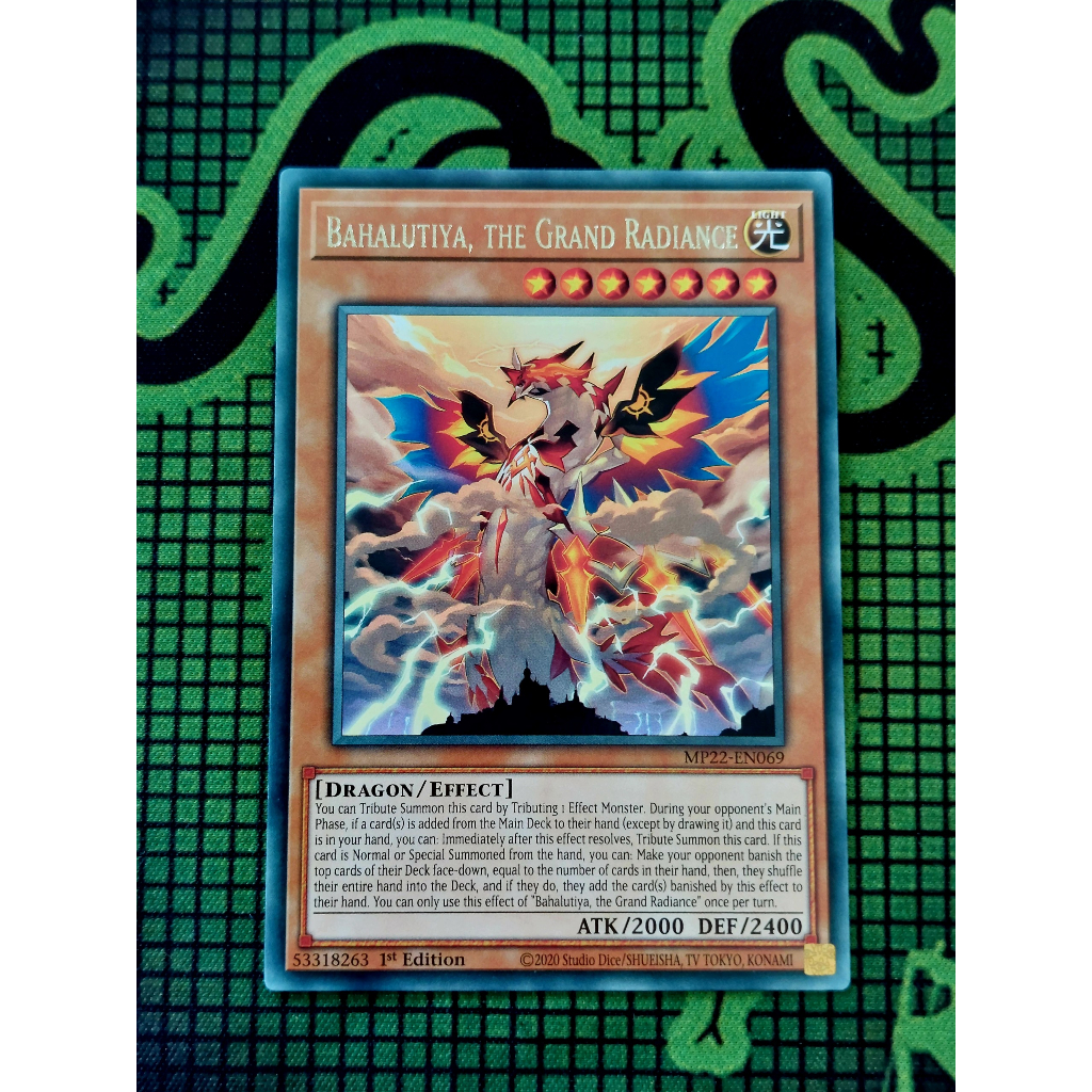 Thẻ Bài Mint90 Yugioh Monster Bahalutiya, the Grand Radiance - MP22-EN069 - Rare