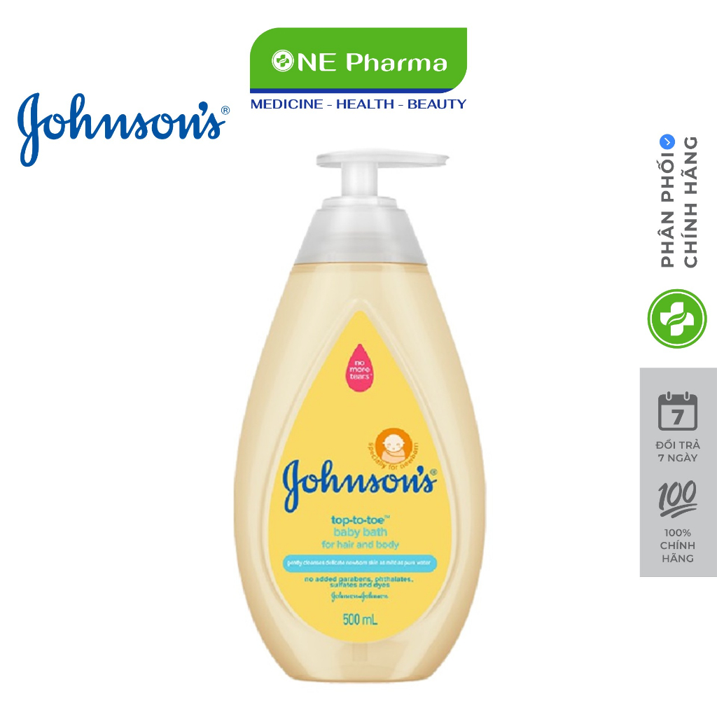 Sữa Tắm Gội Toàn Thân Em Bé Johnson’s Baby 500ml