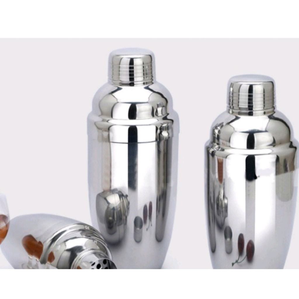 Bình pha chế trà sữa, cà phê, bằng inox cao cấp Cocktail Shaker - 4 size tiện lợi