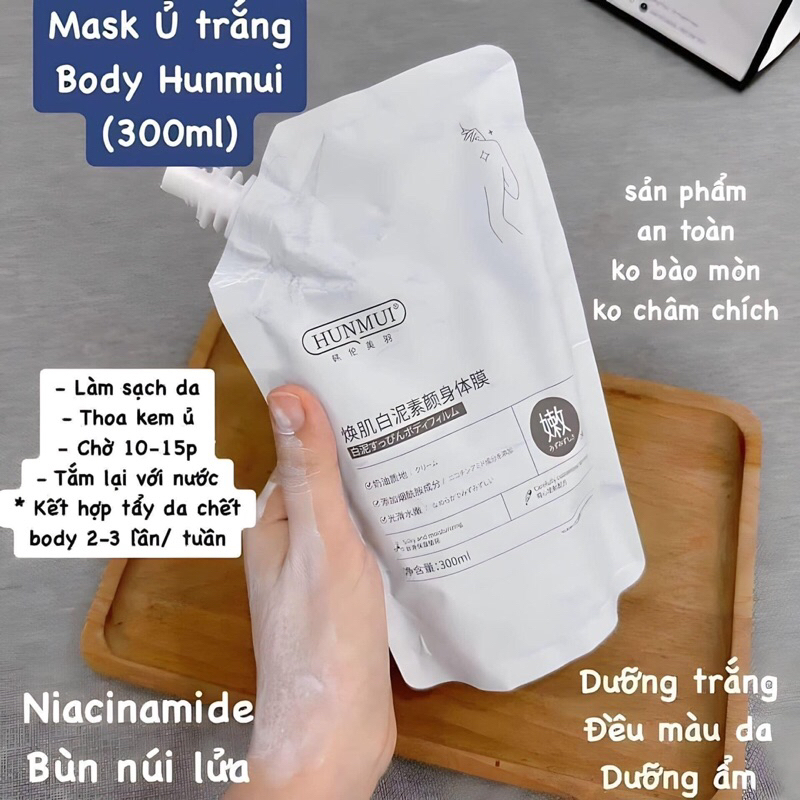 Mặt Nạ Ủ Trắng Toàn Thân Niacinamide Hunmui 💥💥💥