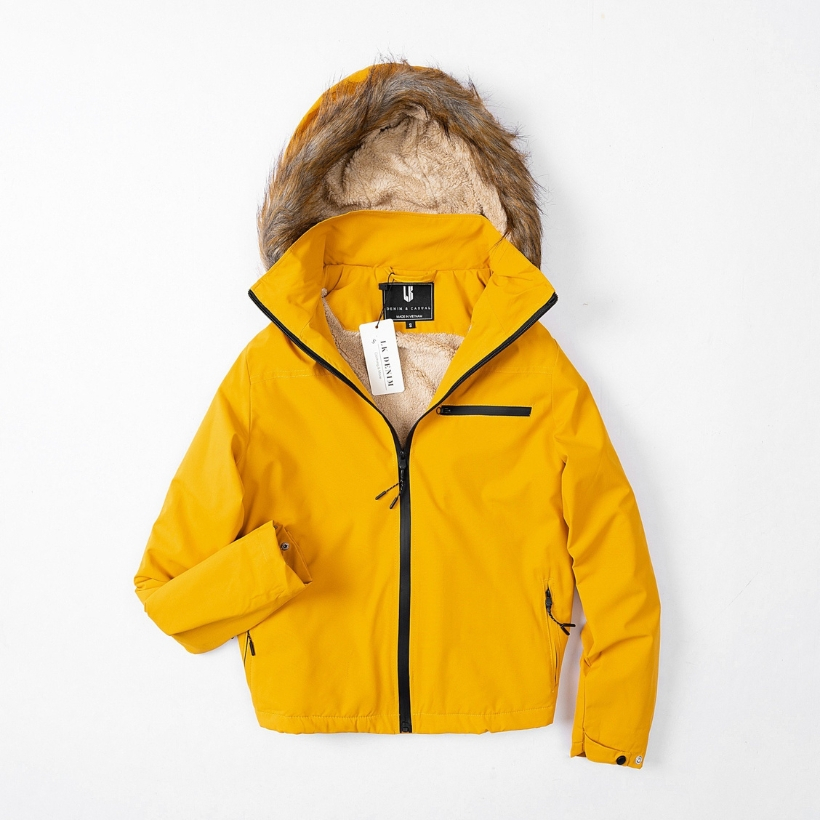 Áo Gió Mũ Lông LK DENIM - Mũ có viền lông chắn sương, Chất gió chống nước dày dặn, Lông nguyên tấm lót full áo siêu ấm