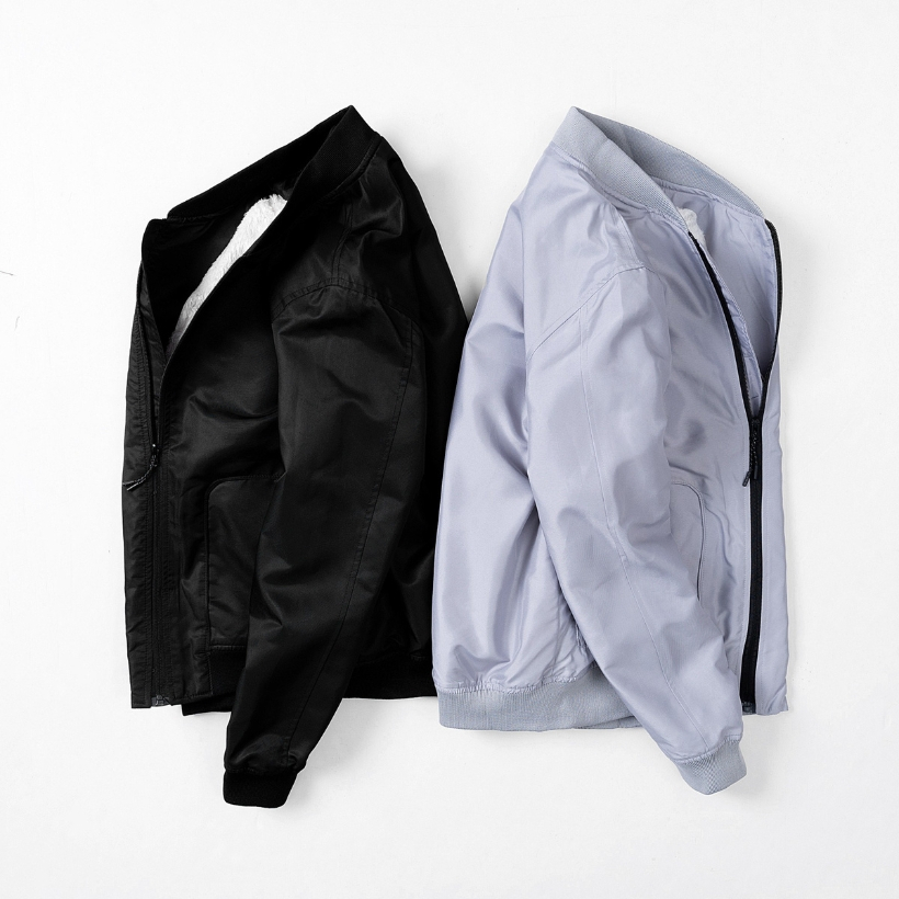 Bomber Lót Lông LK DENIM - Bomber Lót Lông Cừu, bo dệt đồng bộ