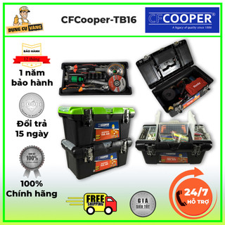 Thùng đồ nghề nhựa,dụng cụ cầm tay,hộp đựng 41 x 22 x 19cm 16in cfcooper.