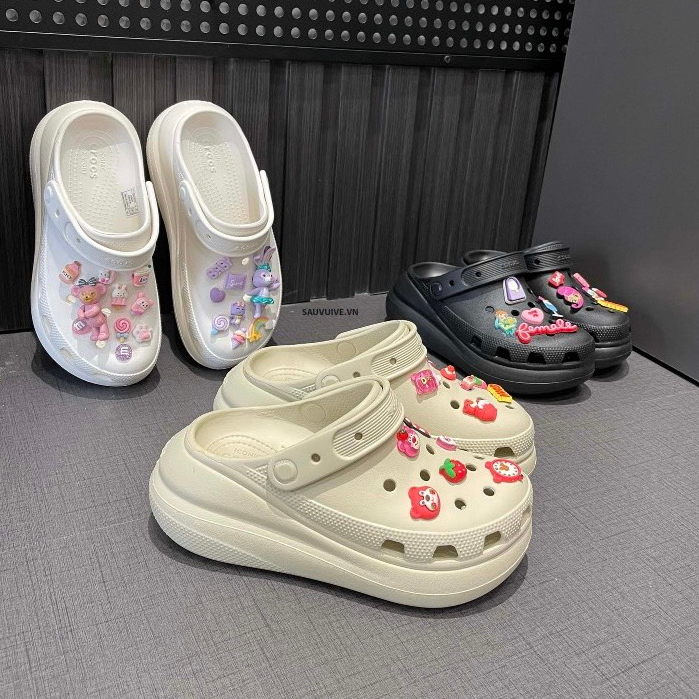 Dép Crocs_ Bản Chunky Hot trend 2023 Full Box Bill