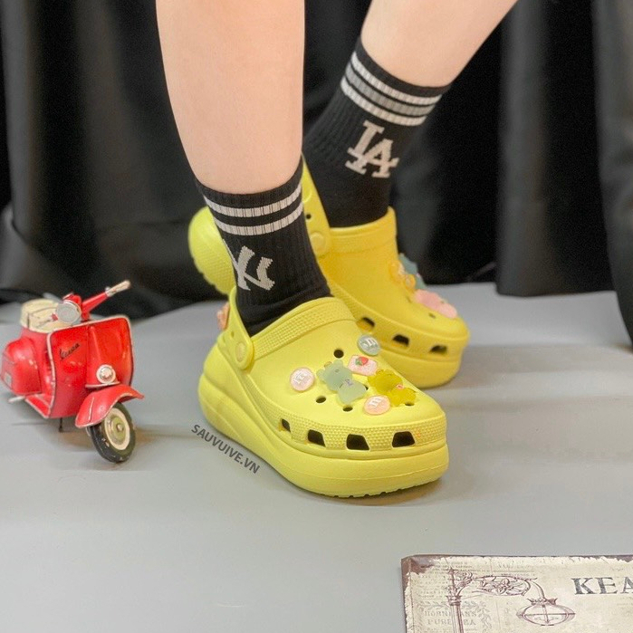 Dép Crocs_ Bản Chunky Hot trend 2023 Full Box Bill