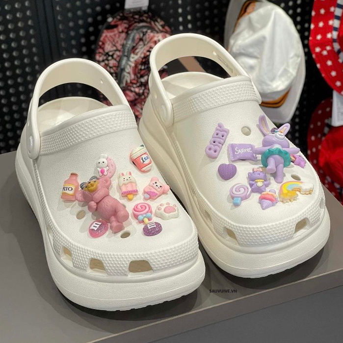 Dép Crocs_ Bản Chunky Hot trend 2023 Full Box Bill