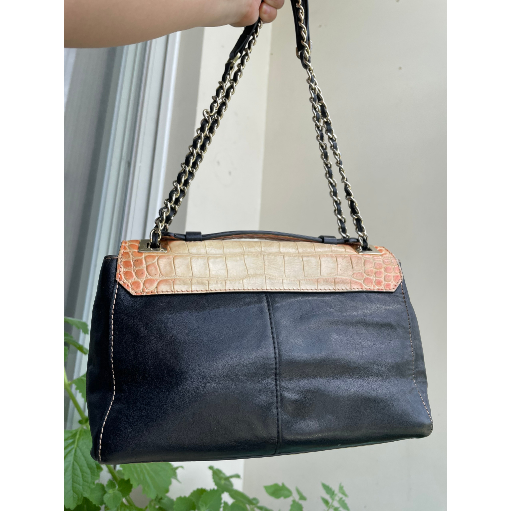 Lc21 Túi si quai xách đeo chéo da thật hiệu Dissona