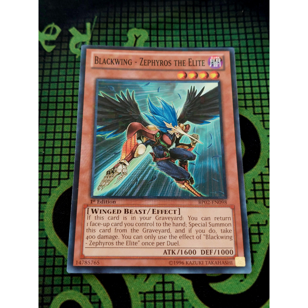 Thẻ Bài Mint90 Yugioh Monster Blackwing - Zephyros the Elite - BP02-EN098 - Mosaic Rare