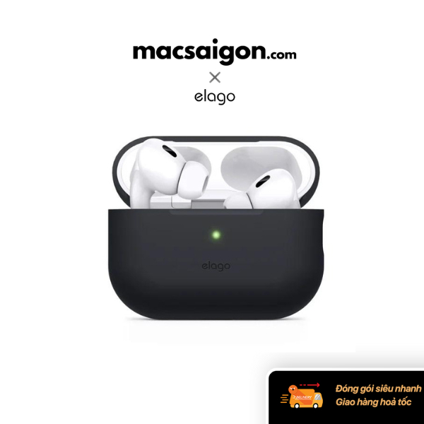 Vỏ bảo vệ AirPods Pro 2 Elago Original Hang Case EAPP2SC-ORHA-BK - Màu Đen
