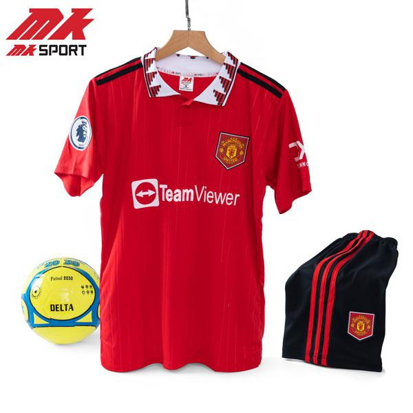 Áo bóng đá CLB MU có logo, in tên số theo yêu cầu