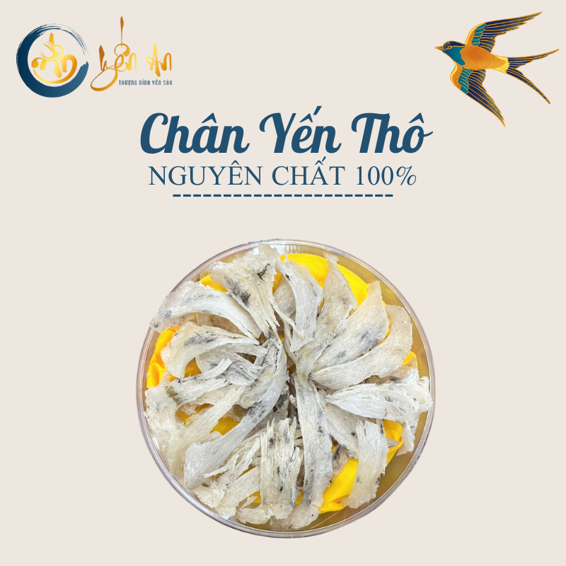 Chân Yến Thô Tự Nhiên Nguyên Chất, Hộp 50gr, 100gr