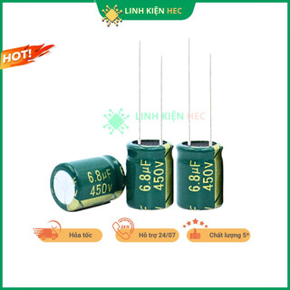 Tụ hóa 450v 3.3uf - 33uf jccon tần số cao linh kiện hec