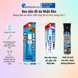 Keo dán đồ da - Keo dán nhựa, gỗ, giấy, xốp Nhật Bản - Chất tẩy keo dán, nhựa đường
