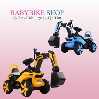 Xe cẩu điện cho bé, Xe cẩu điện trẻ em có nhạc và đèn chạy bằng ác qui.