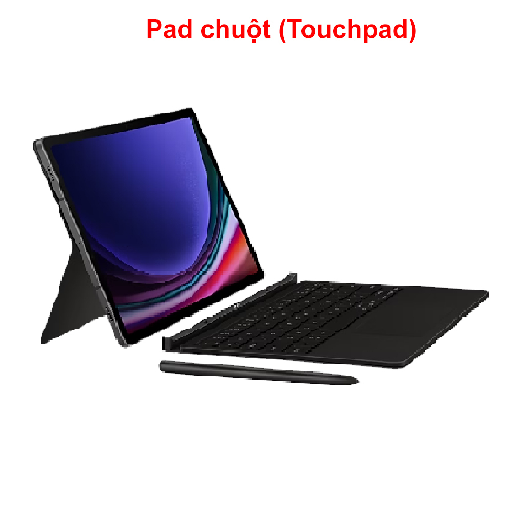 Bao da bàn phím Bookcover keyboard Samsung Galaxy Tab S9/S9+/Tab S9 Ultra