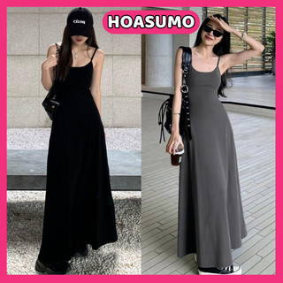 Đầm Maxi Nữ Hai Dây,Váy 2 dây Dáng Dài 2 Màu Thun Tăm Lạnh Cực Tôn Dáng SV834 HOASUMO