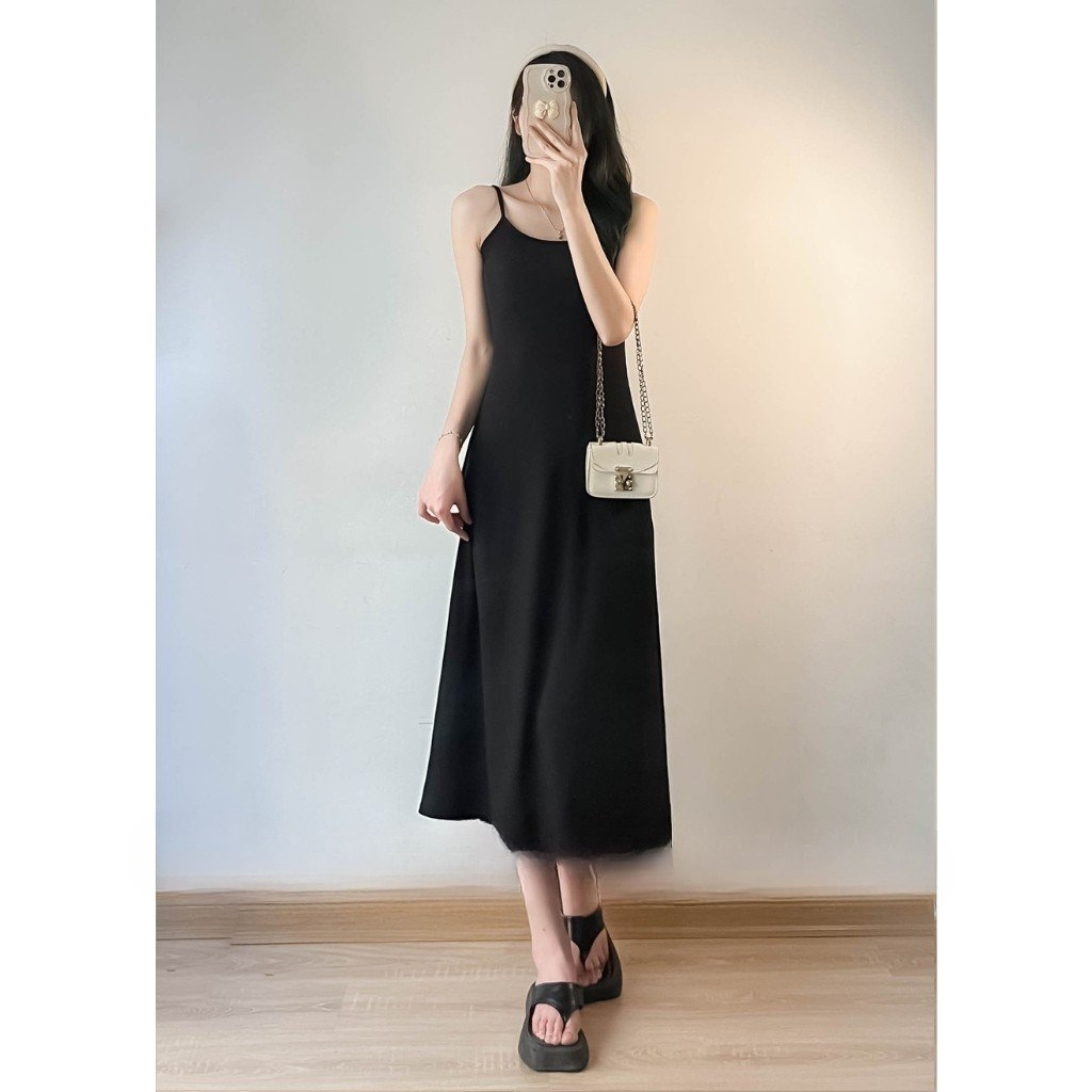 Đầm Maxi Nữ Hai Dây,Váy 2 dây Dáng Dài 2 Màu Thun Tăm Lạnh Cực Tôn Dáng SV834 HOASUMO