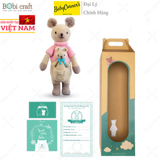 THÚ BÔNG LEN KANGAROO MẸ VÀ CON BOBI CRAFT