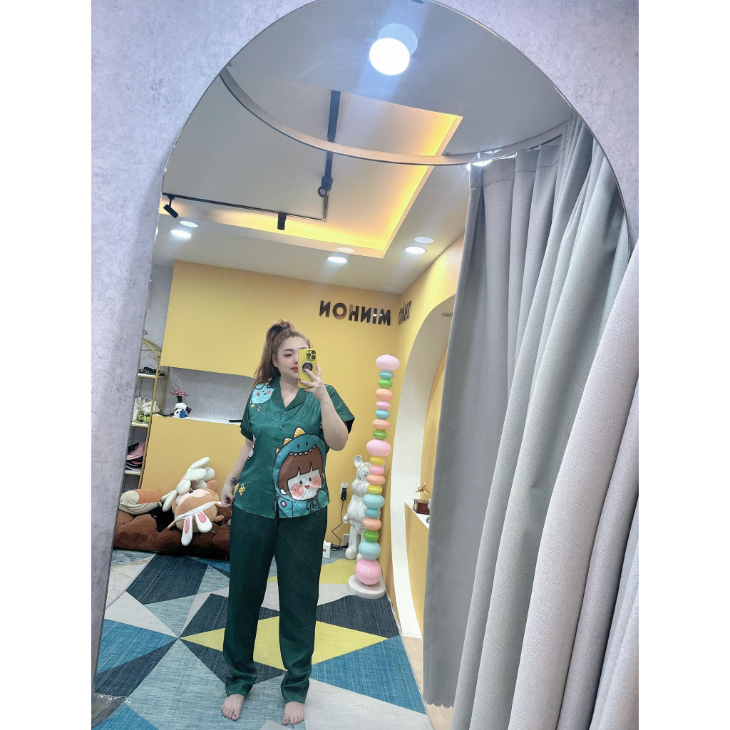 BỘ pizama bigsize LỤA XƯỚC ÁNH KIM