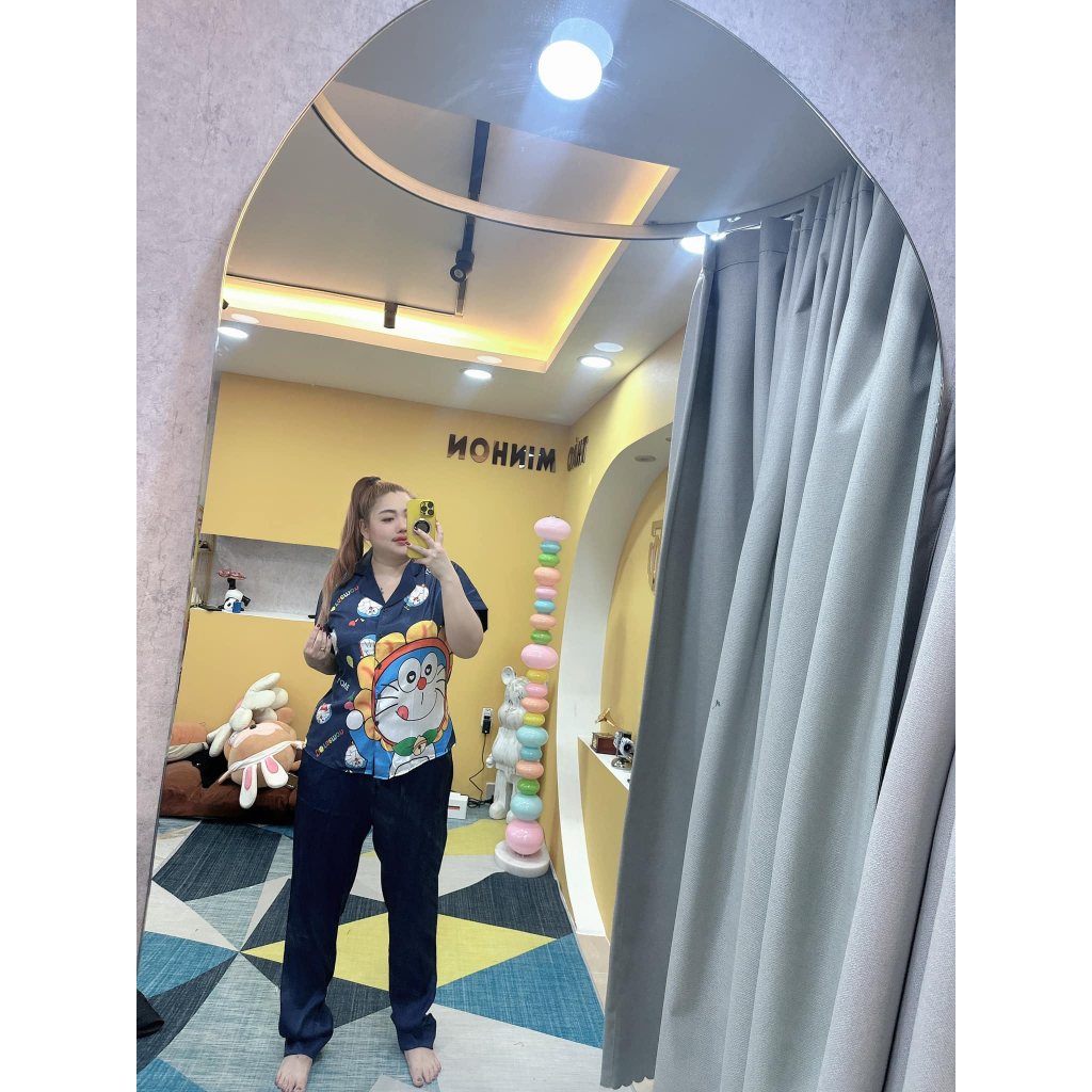 BỘ pizama bigsize LỤA XƯỚC ÁNH KIM