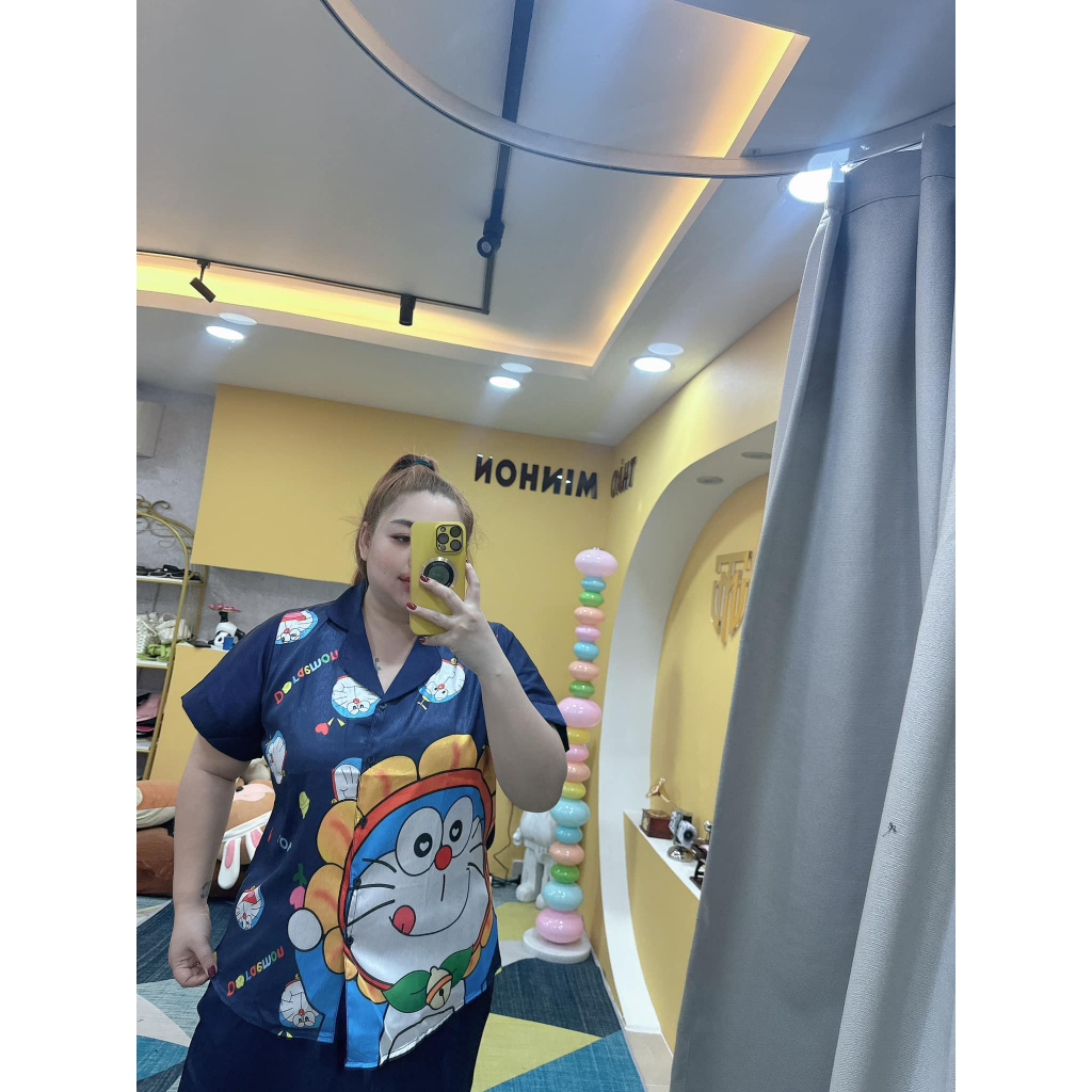 BỘ pizama bigsize LỤA XƯỚC ÁNH KIM