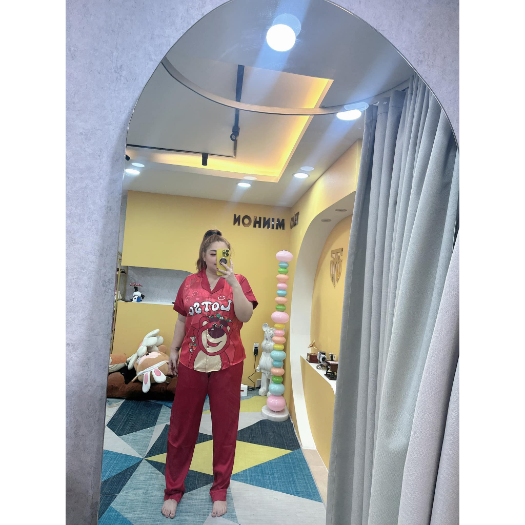 BỘ pizama bigsize LỤA XƯỚC ÁNH KIM
