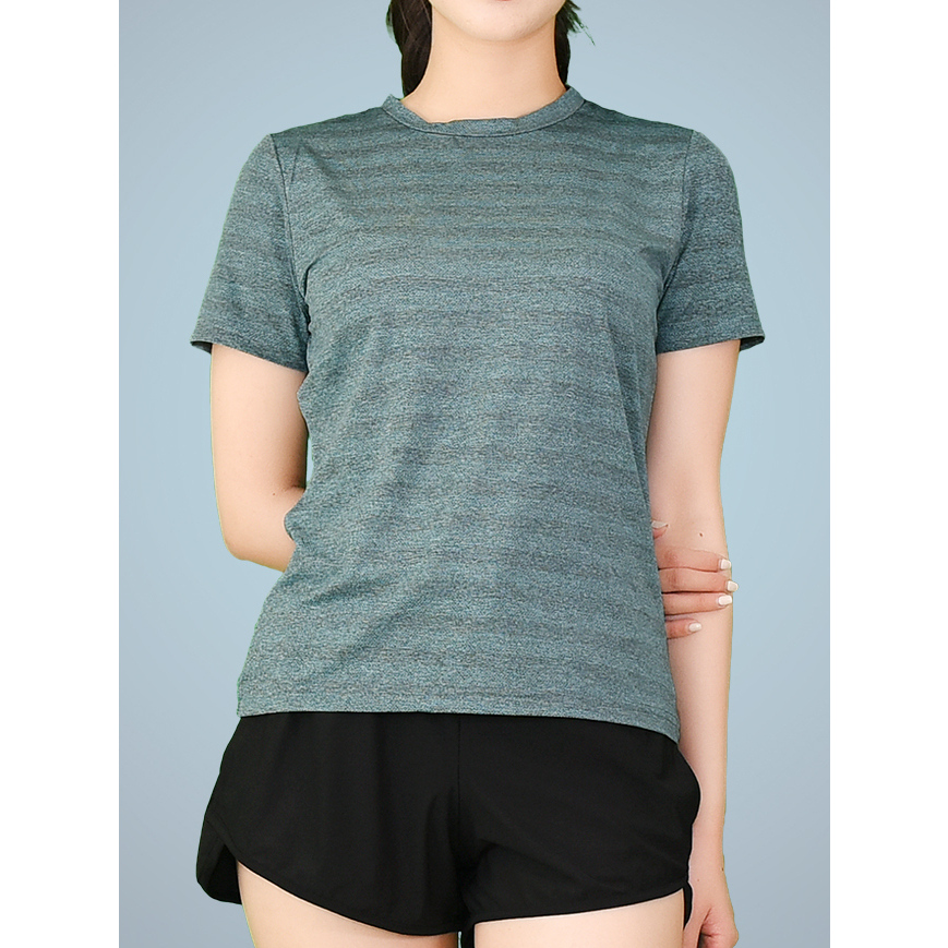 Áo Thun Trơn Nữ Basic Dáng Vừa Slim Fit Tee chất