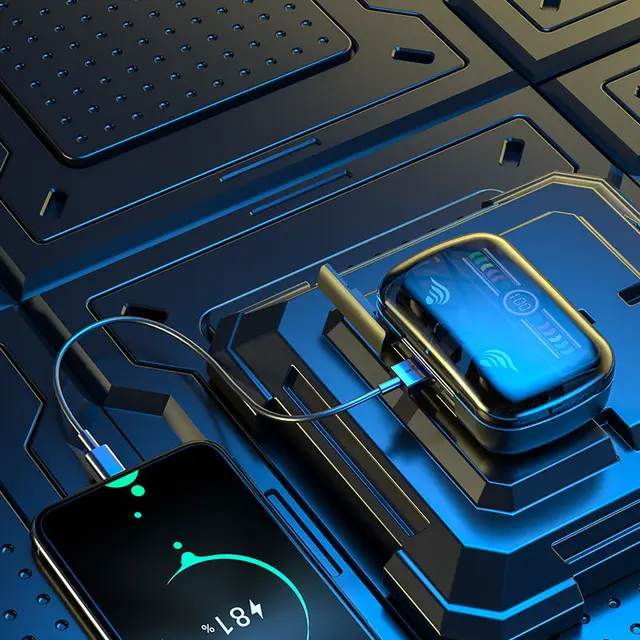 Tai nghe không dây M27 cảm ứng, âm thanh vòm 9D, bass cực hay, pin 7H, kiêm sạc dự phòng