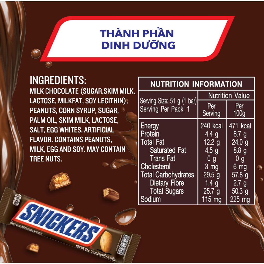 Kẹo Sô Cô La Snickers Funsize 240g
