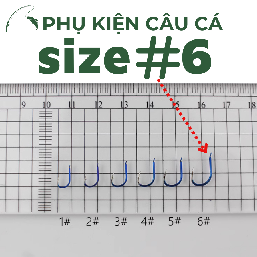Lưỡi Câu Săn Hàng Cá Chép, Cá Mè, Cá Rô, Cá Trắm Bằng Thép Carbon