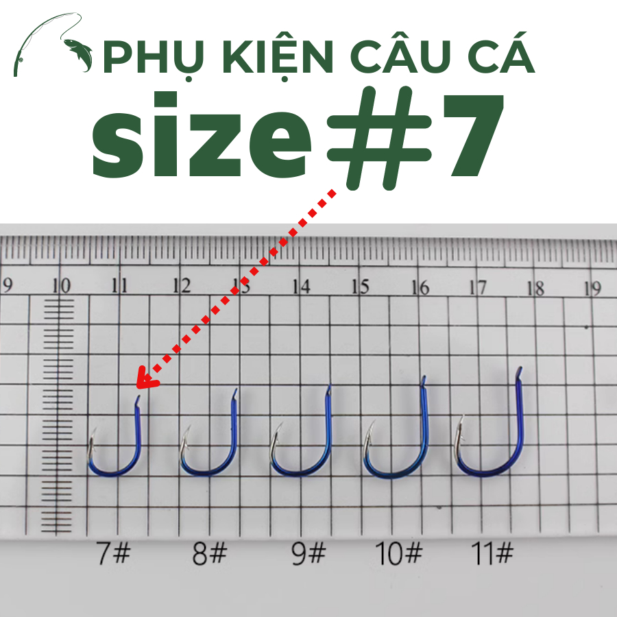 Lưỡi Câu Săn Hàng Cá Chép, Cá Mè, Cá Rô, Cá Trắm Bằng Thép Carbon