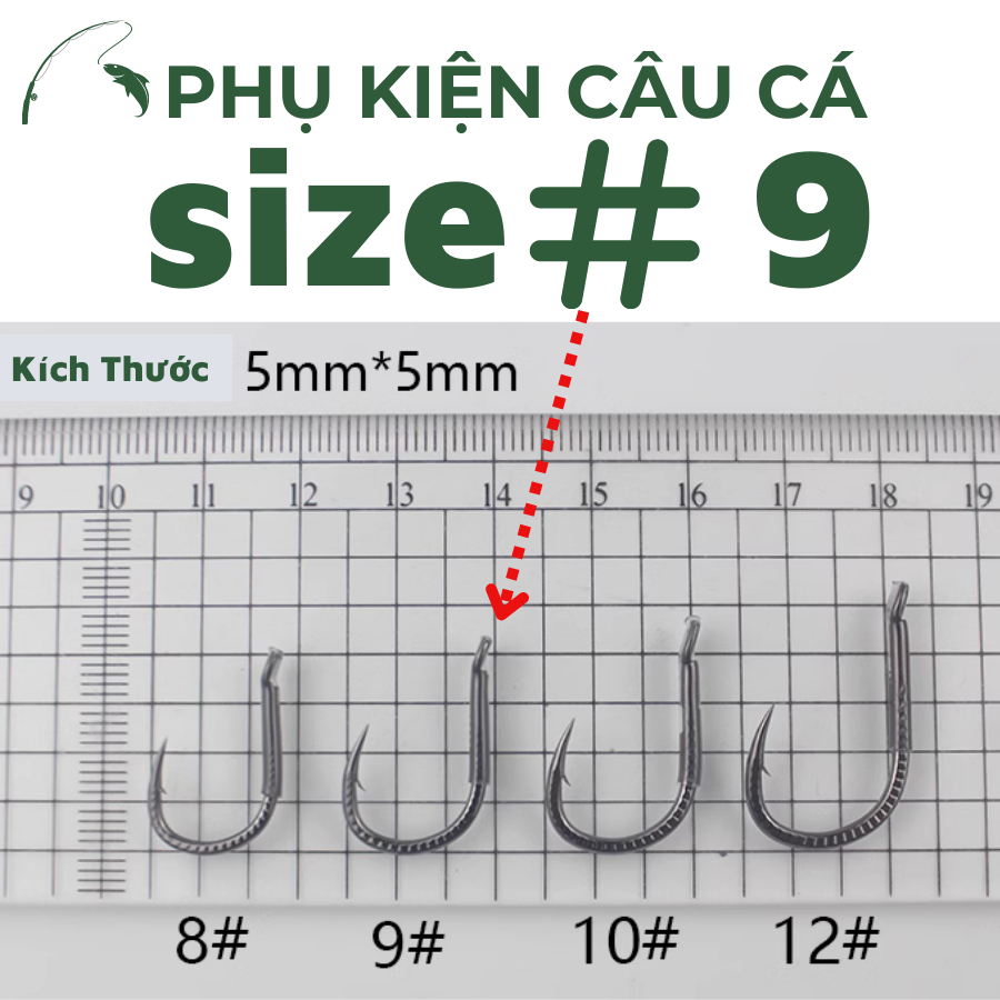 Lưỡi Câu săn hàng Tầm Xanh cao cấp , siêu cứng , chống oải nhanh , lưỡi Vênh