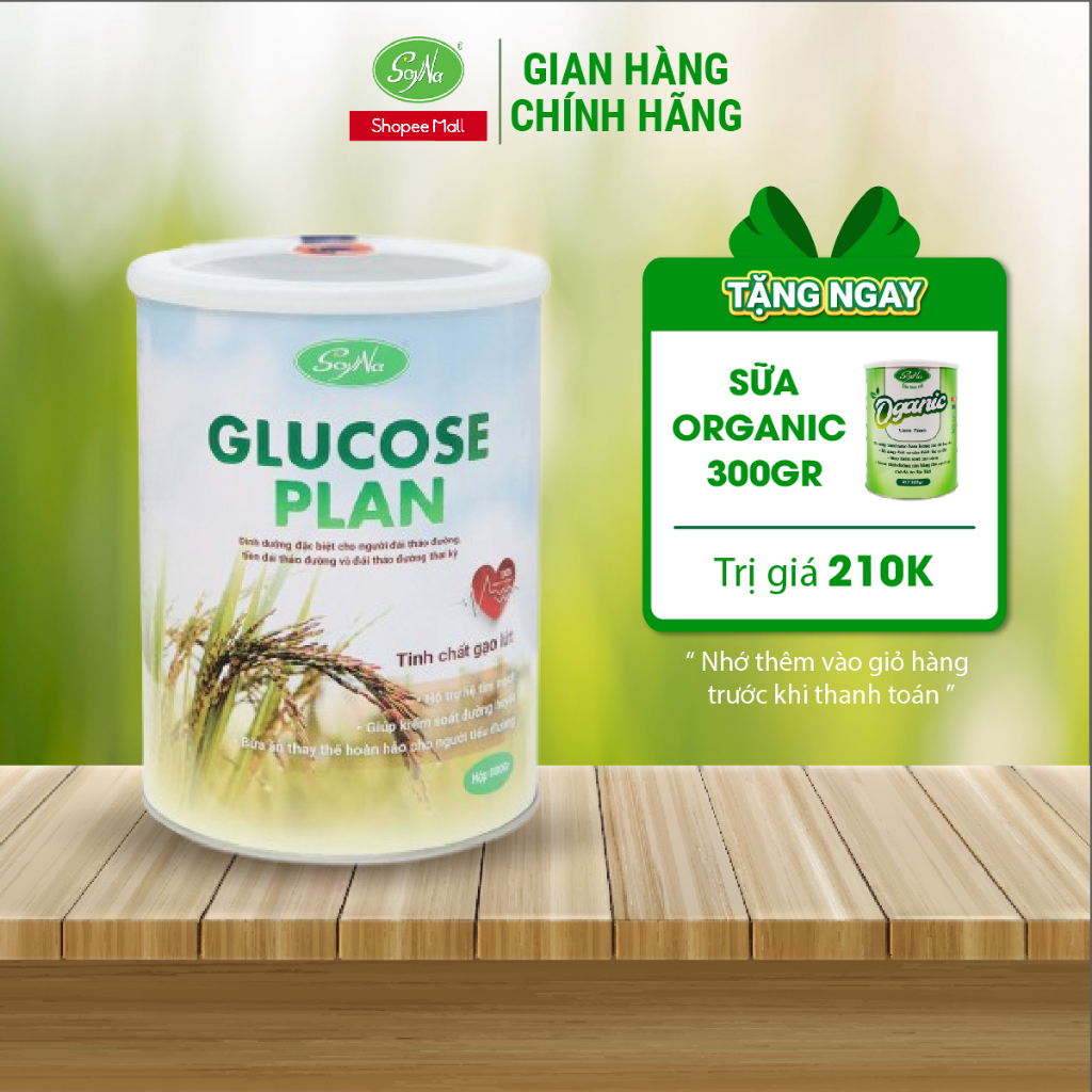 Sữa Mầm Gạo Lứt SOYNA Tốt Cho Người Bị Tim Mạch Mỡ Máu Xương Khớp 300g