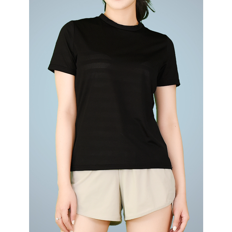 Áo Thun Trơn Nữ Basic Dáng Vừa Slim Fit Tee chất