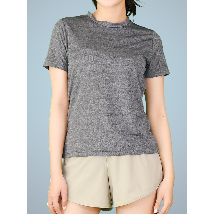 Áo Thun Trơn Nữ Basic Dáng Vừa Slim Fit Tee chất