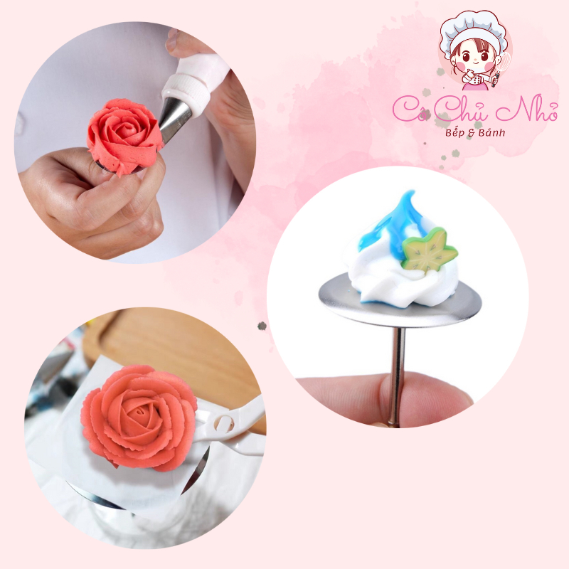 Dù Inox bắt hoa bánh kem 7cm