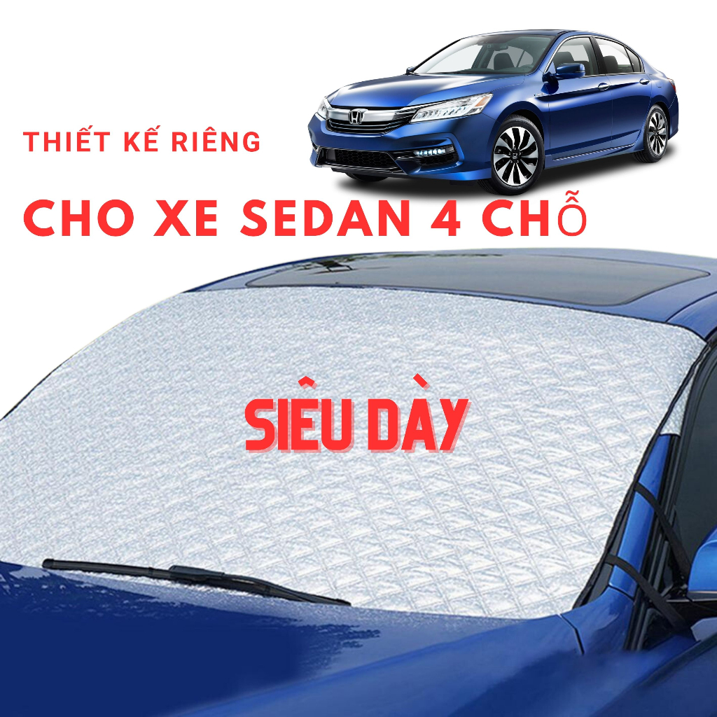 Bạt phủ chắn nắng kính lái ô tô 4 chỗ