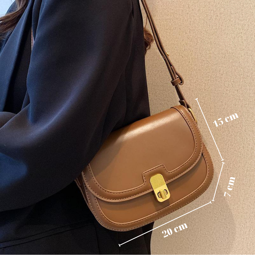 Túi xách nữ Túi đeo chéo đeo vai da trơn khoá xoay phong cách trẻ trung TX39