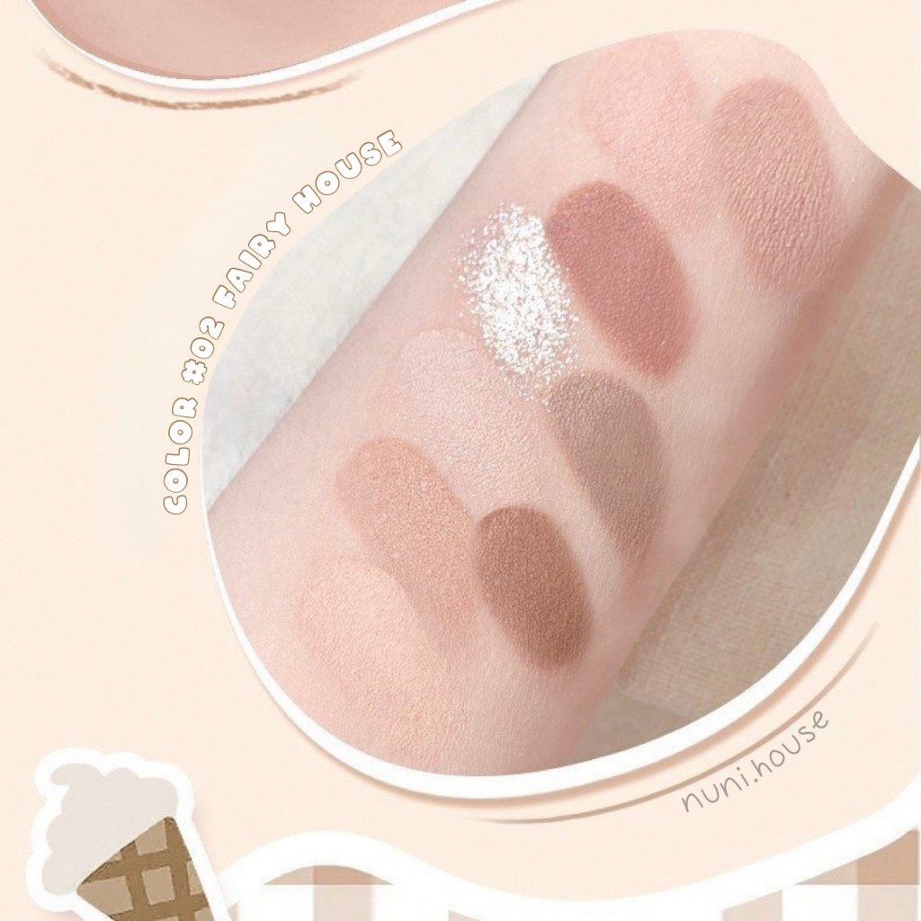 Phấn Mắt 9 Màu GOGO TALES Color Fairy House Tone Màu Nhẹ Nhàng Màu Hottrend Chất Phấn Mịn Lì GT438