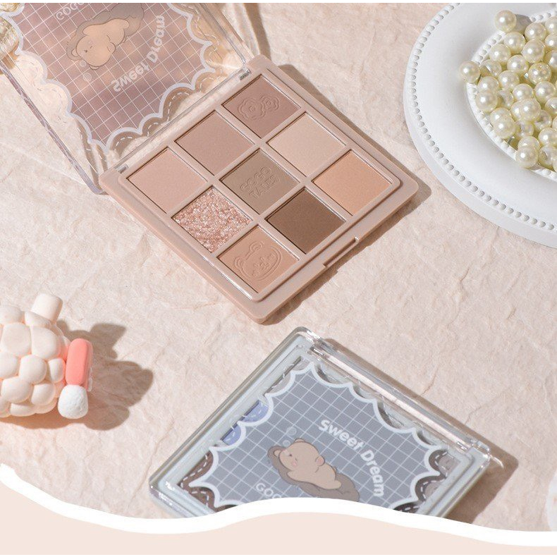 Phấn Mắt 9 Màu GOGO TALES Color Fairy House Tone Màu Nhẹ Nhàng Màu Hottrend Chất Phấn Mịn Lì GT438