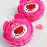 Bóp móc khoá Gấu dâu Lotso Vải bông nhung