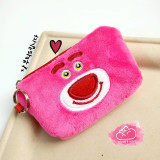 Bóp móc khoá Gấu dâu Lotso Vải bông nhung